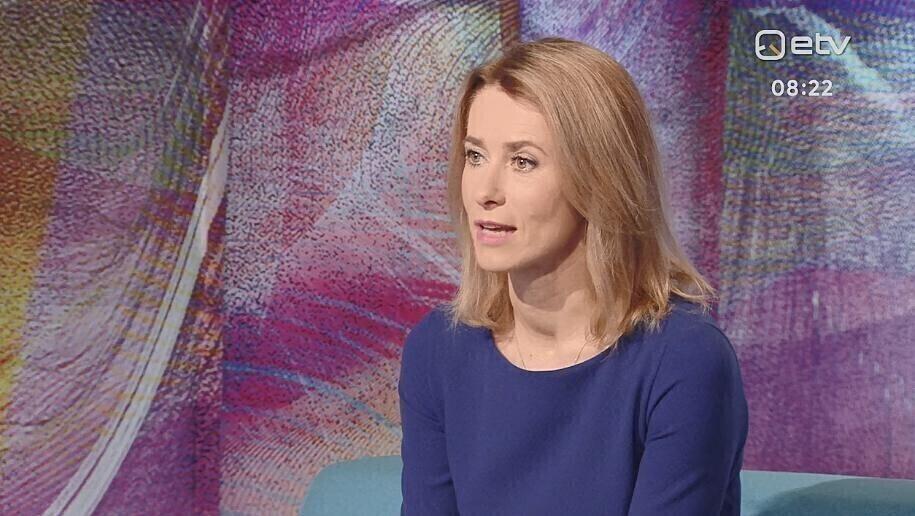 Kaja Kallas on ERR's morning program, 26 February 2019.
