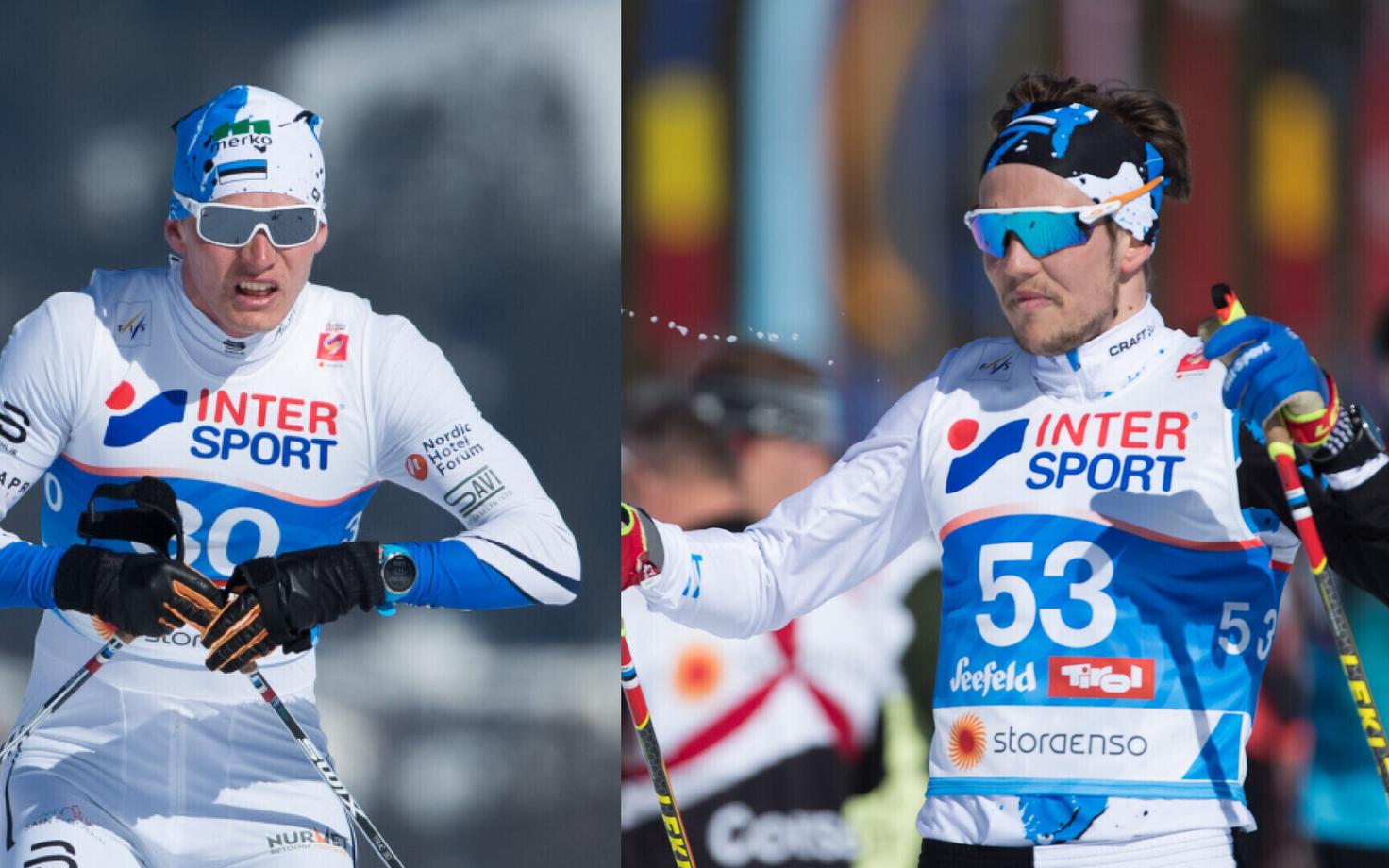 Karel Tammjärv (left) and Andreas Veerpalu.