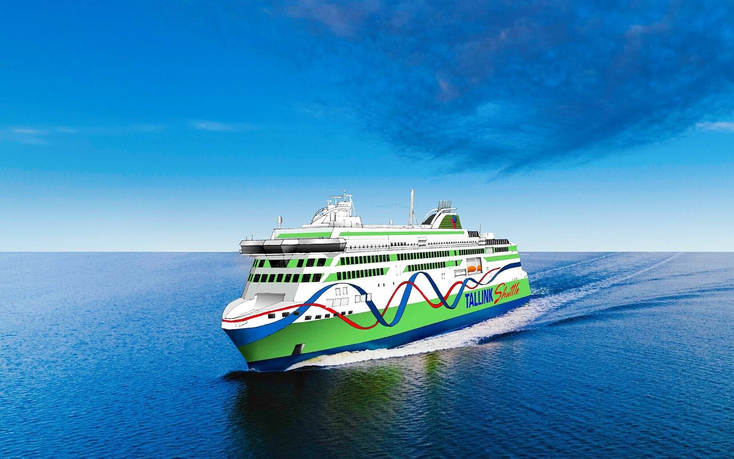Tallinki uus kavandatav süstiklaev.