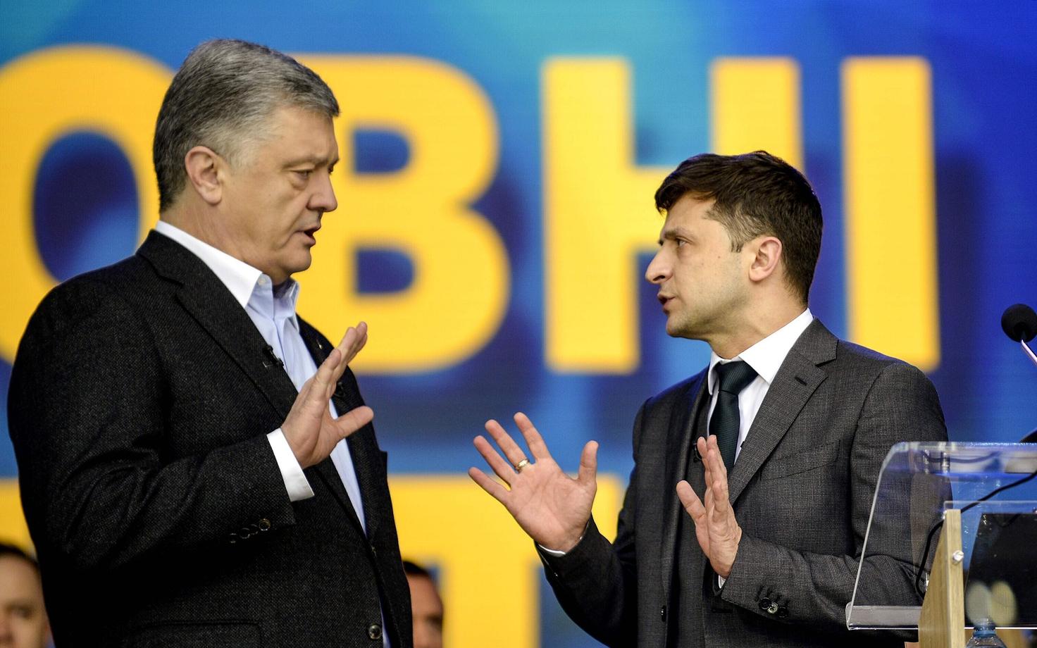 Петр Порошенко и Владимир Зеленский.