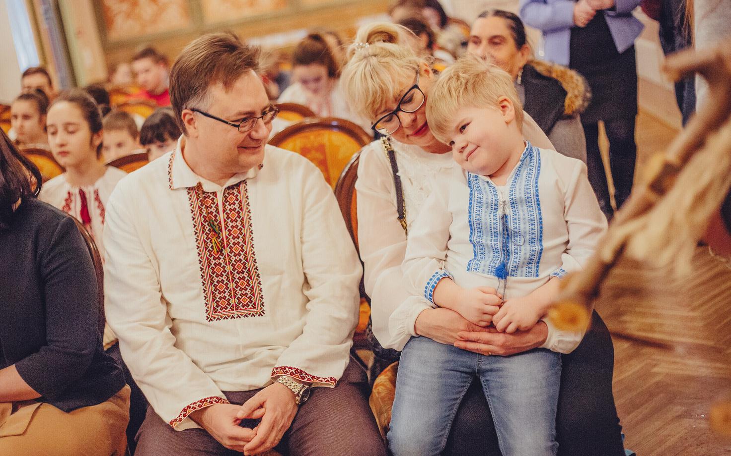 Евген Цыбуленко с семьей.