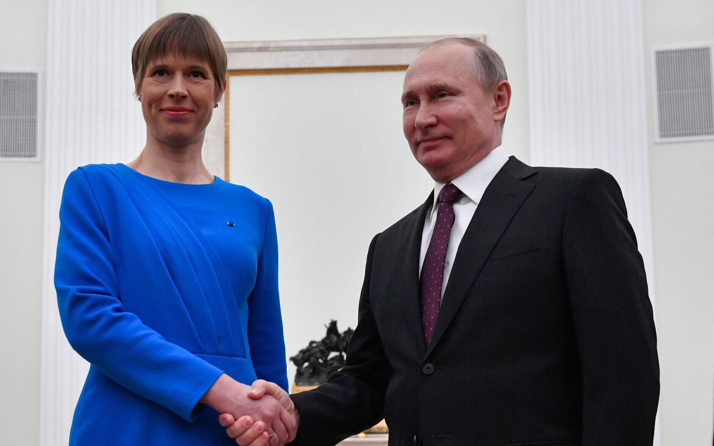 Керсти Кальюлайд и Владимир Путин встретились 18 апреля.