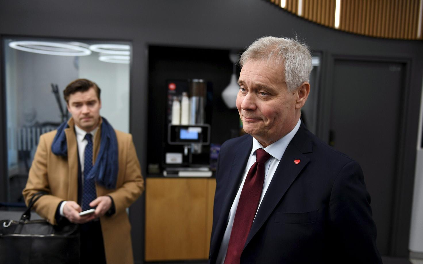 Soome sotsiaaldemokraatide (SDP) esimees Antti Rinne (paremal).