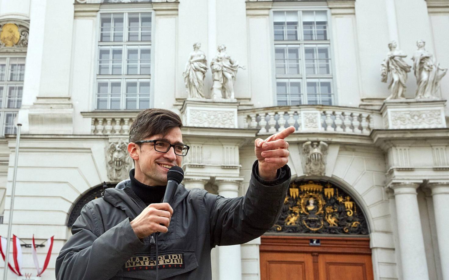 Austria aktivist Martin Sellner.