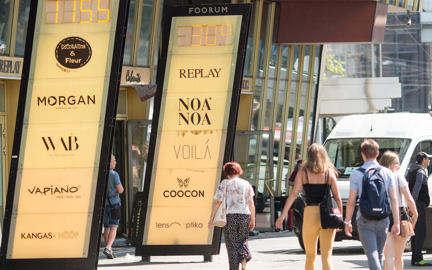 Hot summer day in Tallinn.