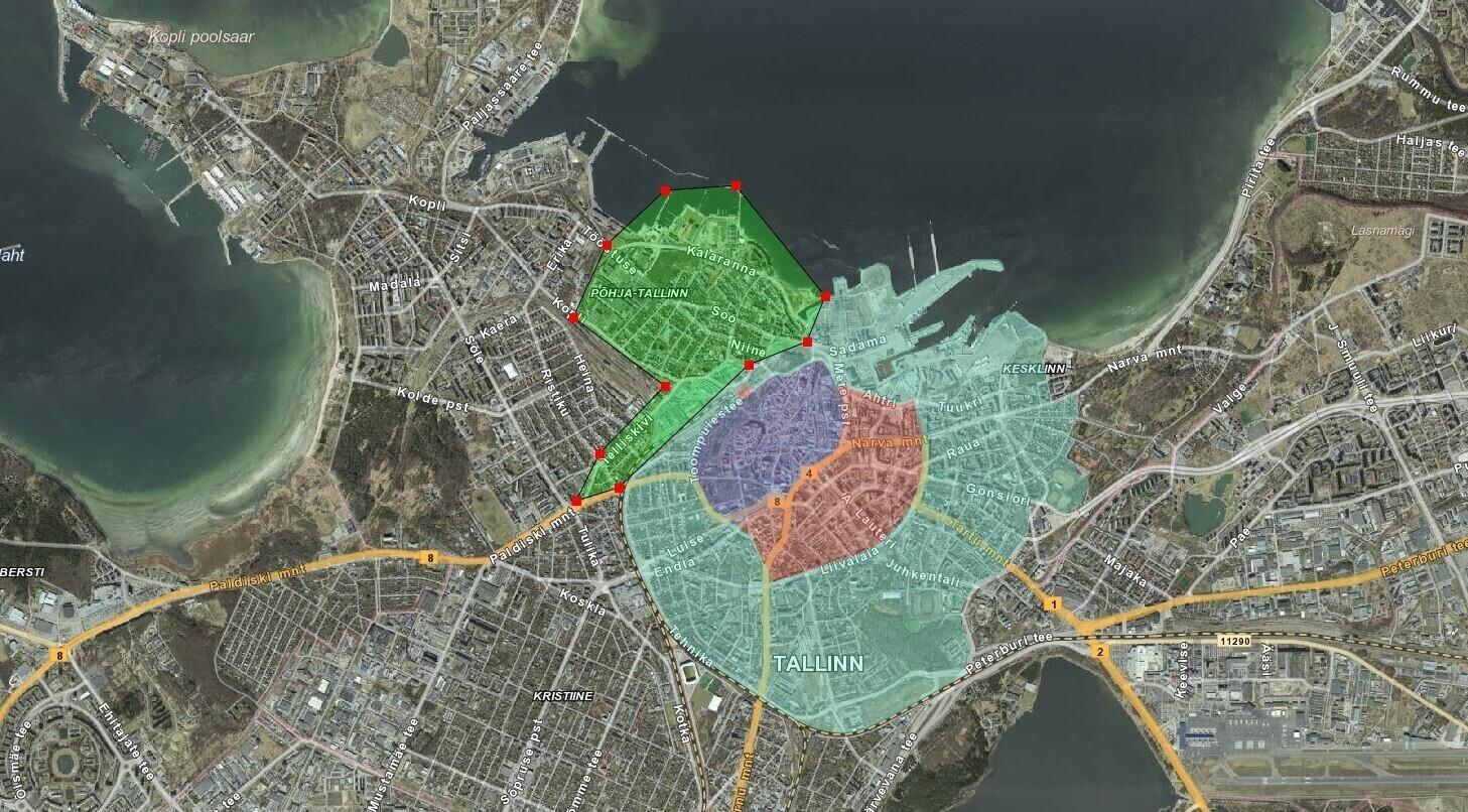 Планируемое расширение зоны платной парковки в Пыхья-Таллинне.