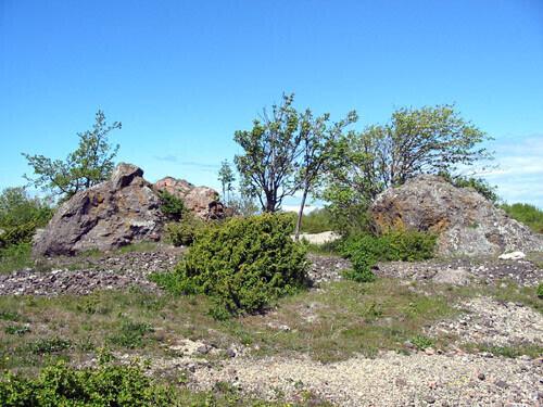 Валуны из кратера Неугрунди на острове Осмуссаар.