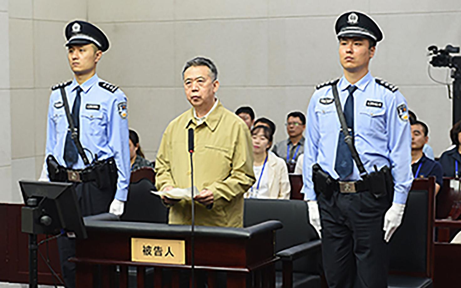 Meng Hongwei 20. juunil Tianjini kohtus.