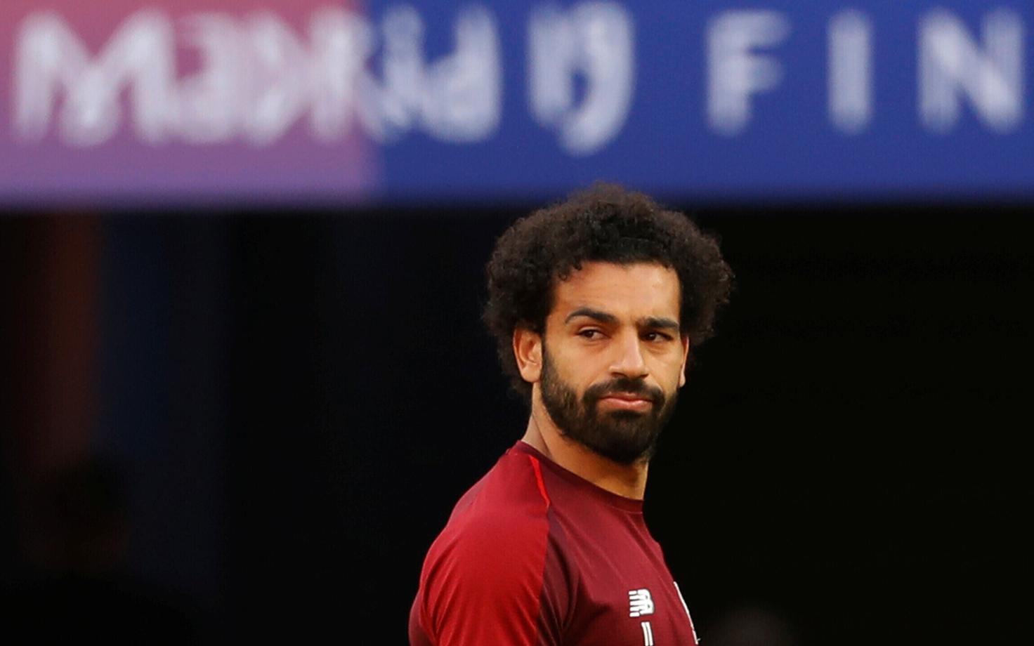 Mo Salah enne 2019. aasta Meistrite Liiga finaalmängu.