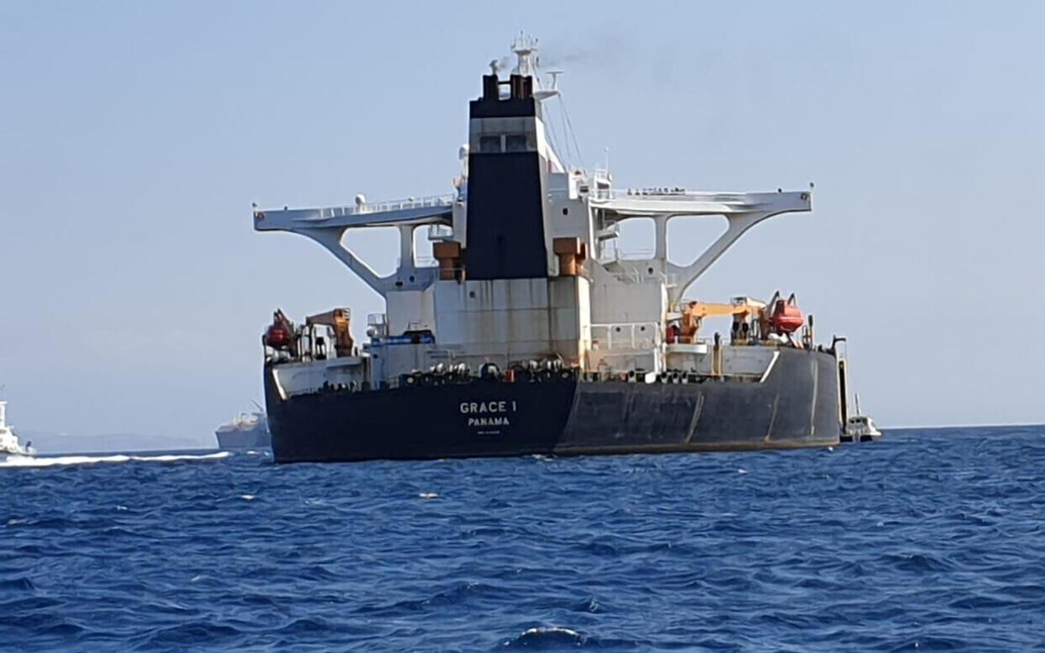 Супер танкер Grace 1 задержали в Гибралтаре.