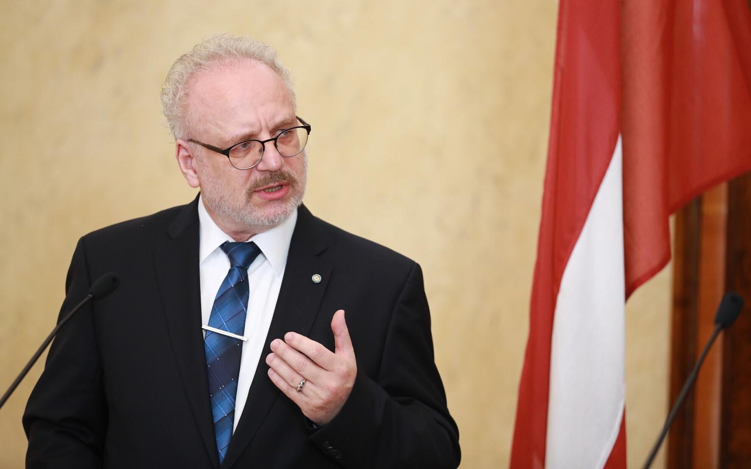 Президент Латвии Эгилс Левитс.