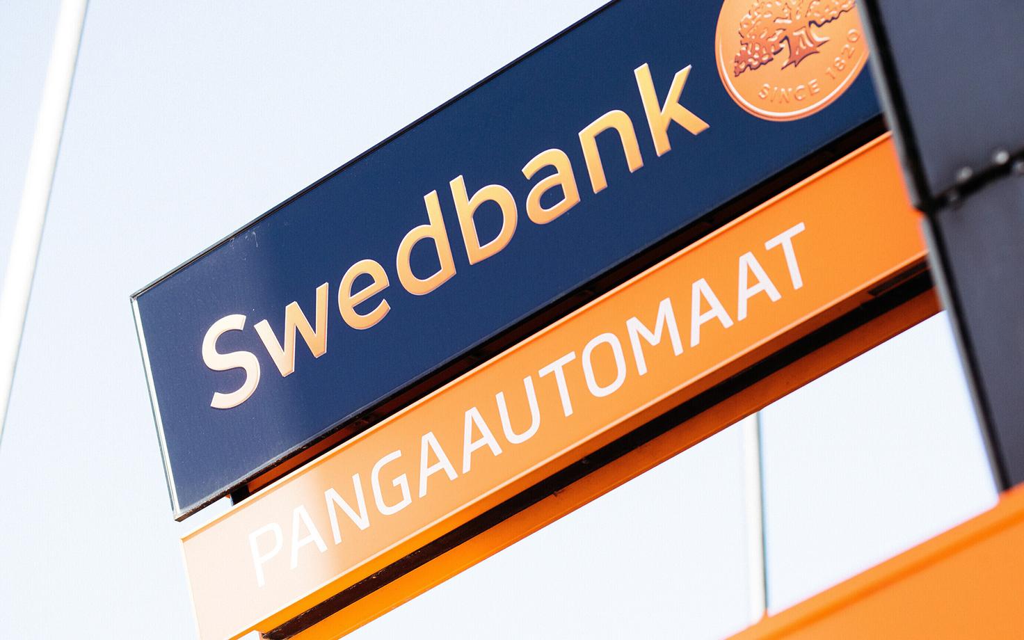Swedbank ATM in Estonia.