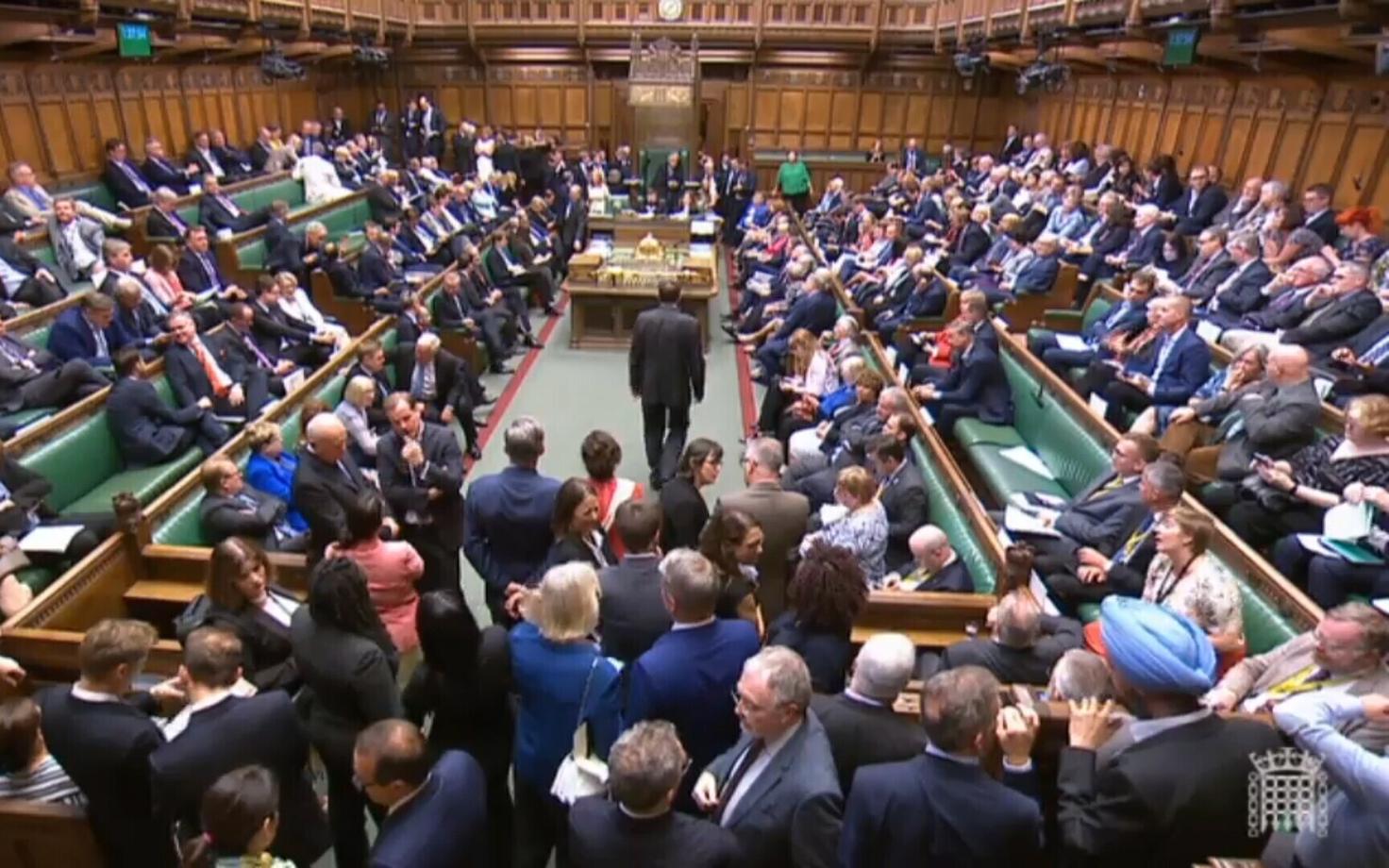 Голосование в британском парламенте.