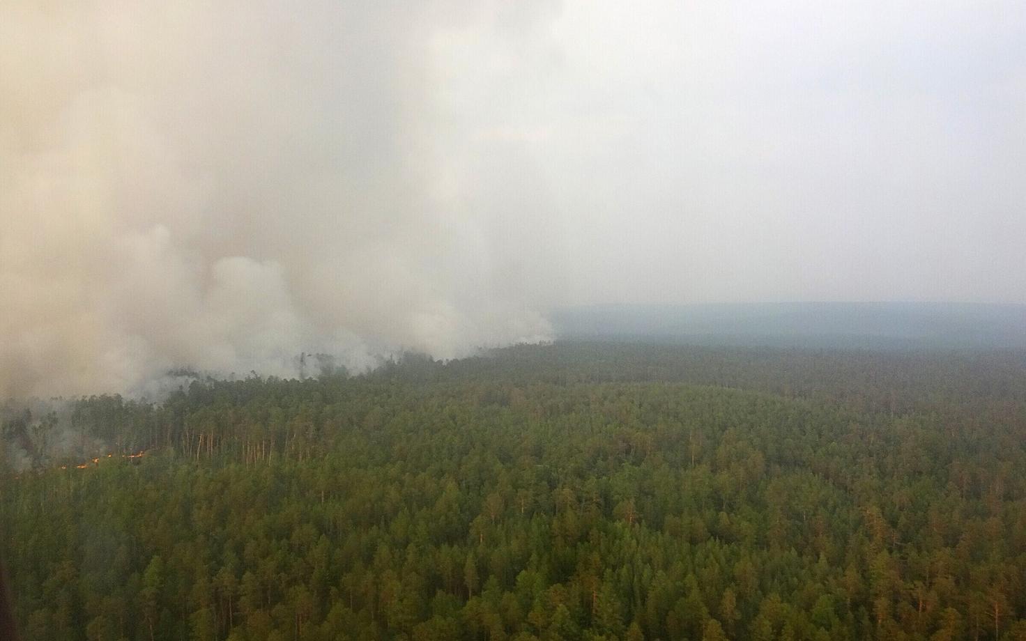 Metsapõleng Krasnojarski krais.