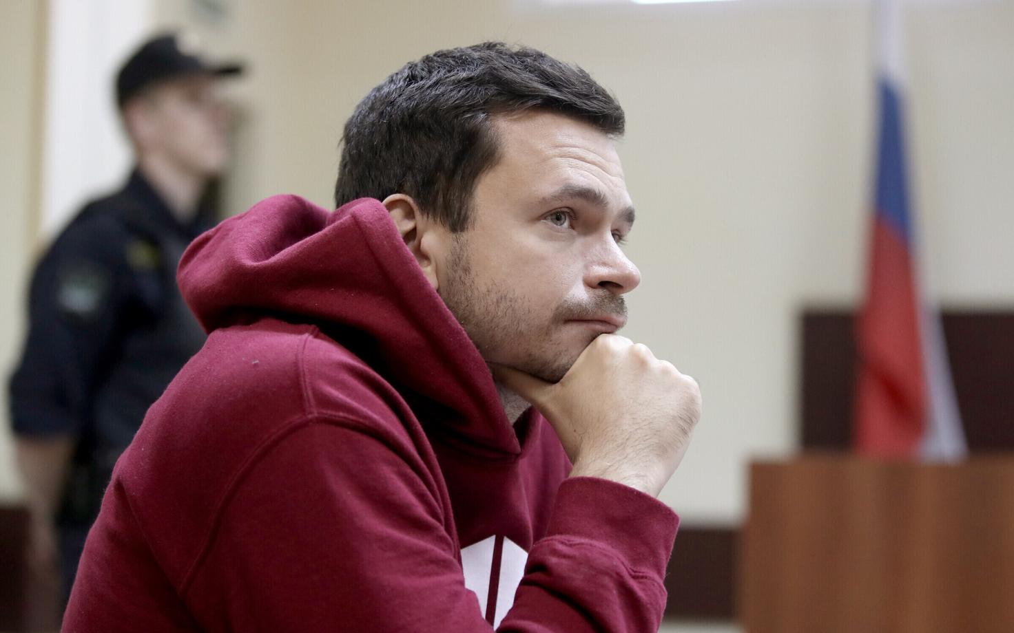 Илья Яшин в зале суда 30 июля 2019 года.