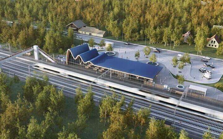 Rail Balticu raudteejaamade vorm on inspireeritud Baltimaade taluarhitektuurist, õigemini selle viilkatustest. Viilkatuse välja venitamisega ja katuseharjale pehmema kurvi andmisega on saadud lainetava katusega nn märgiline tüüphoone.