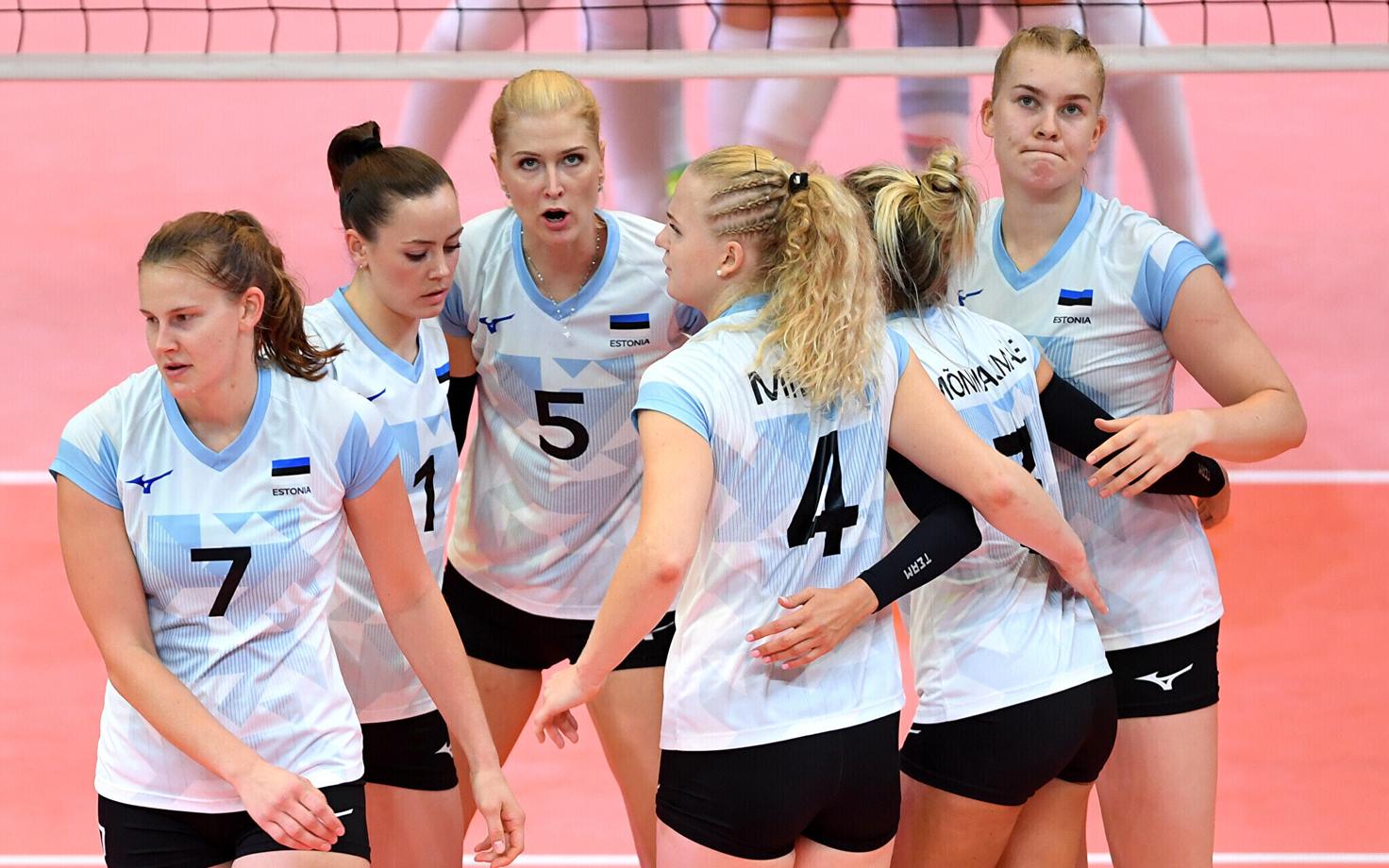 Женская сборная Эстонии по волейболу.