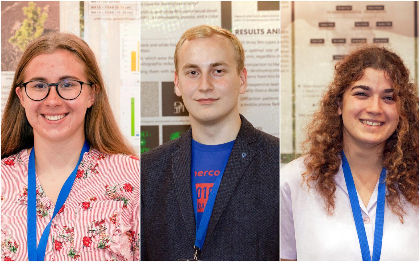 Merilin Radvilavičius (vasakul), Richard Luhtaru ja Hana Geara.