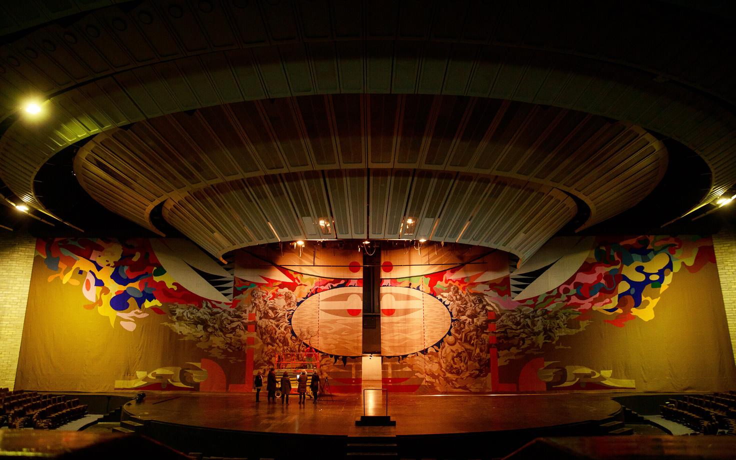 Muinsuskaitse uurib Linnahalli gobelääni.