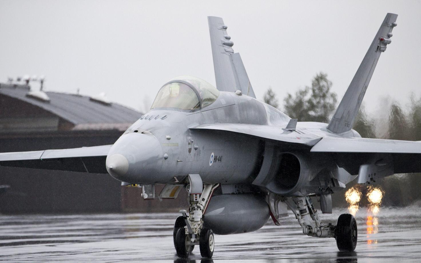 Soome õhuväe F/A-18 Hornet.