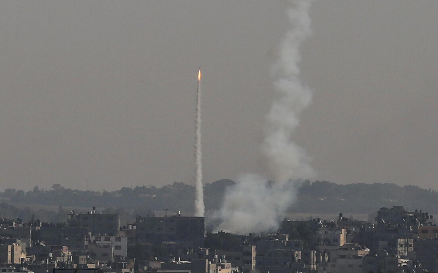 Gazast Iisraeli poole tulistatud rakett.
