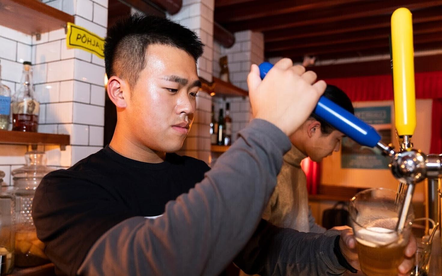 Põhjala's pop-up craft beer bar in Beijing, China.