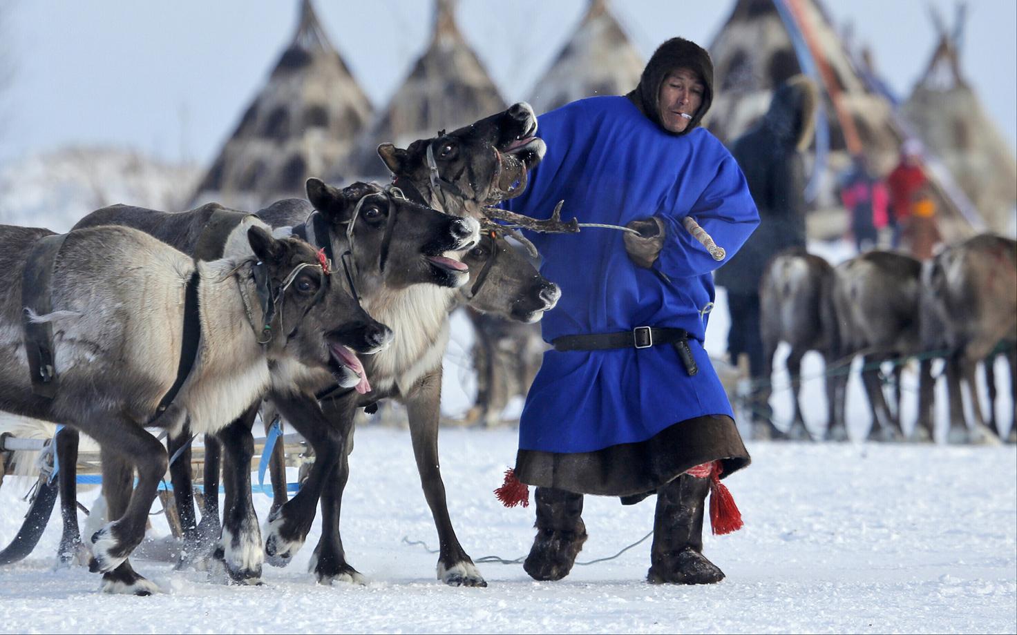 Neenets Nadõmi linnas.