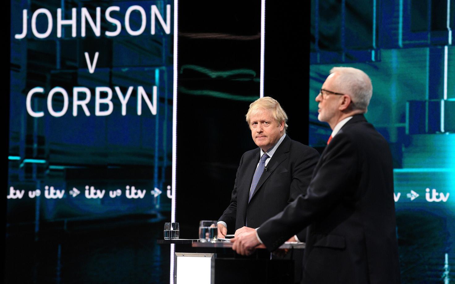 Boris Johnsoni ja Jeremy Corbyni teledebatt