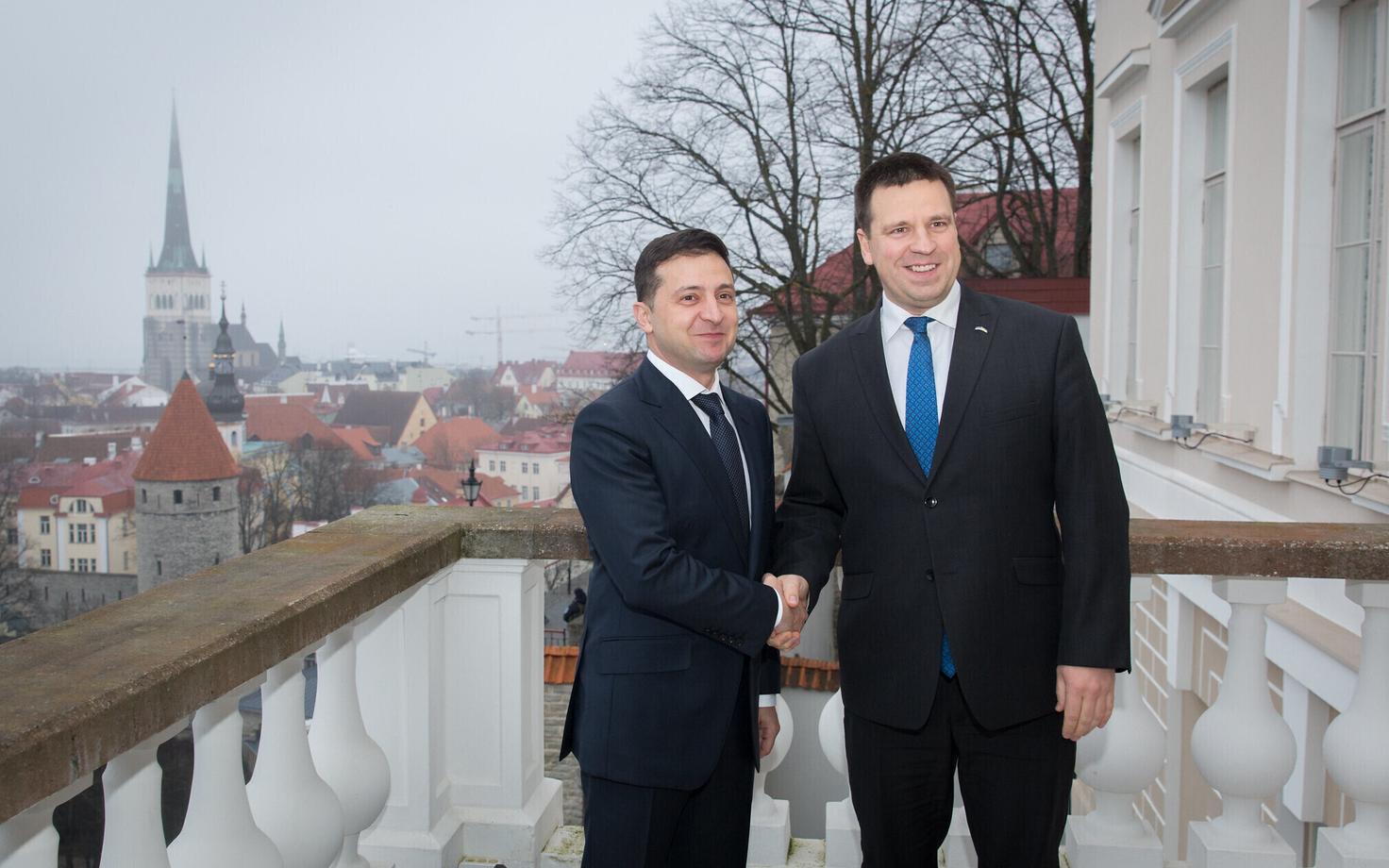 Zelenski ja Ratas Tallinnas.