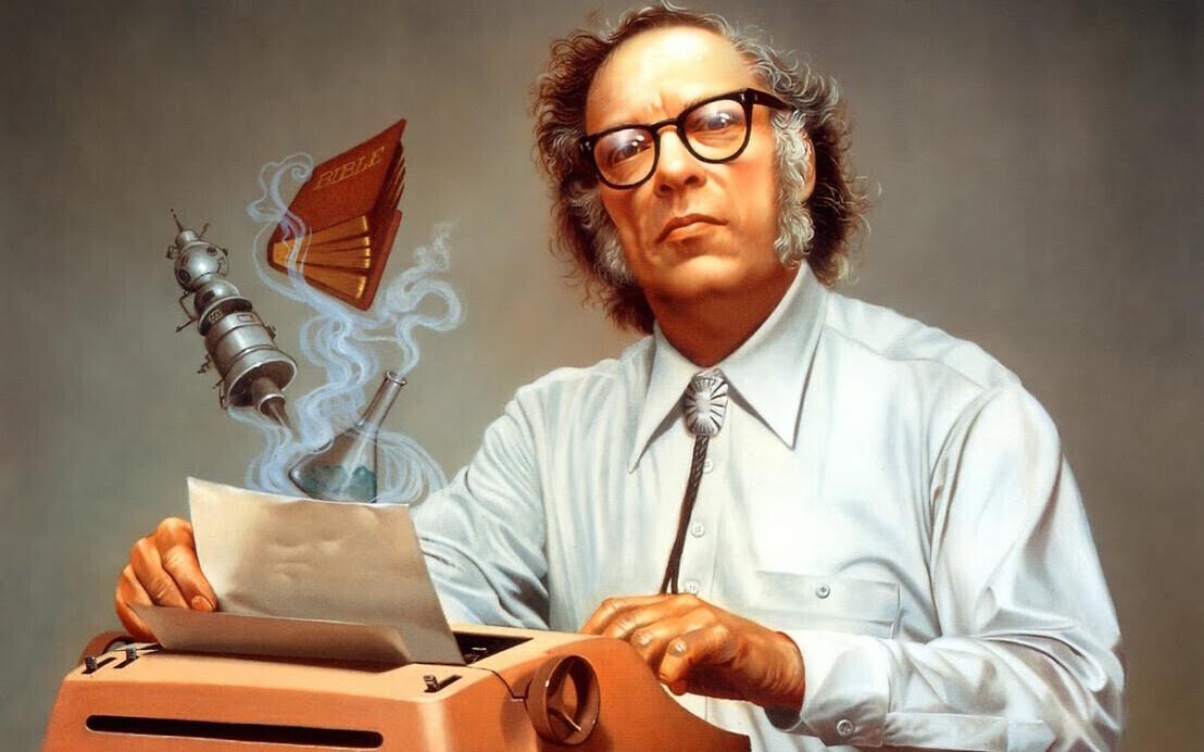 Isaac Asimov illustraatori Rowena Morrilli nägemuses.