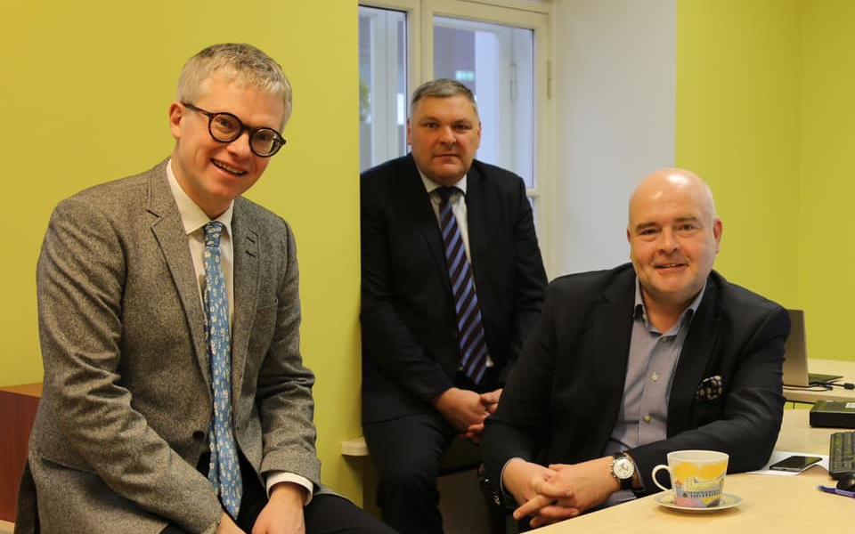 Слева направо: Янек Мягги, Марко Померанц и Андрес Анвельт.