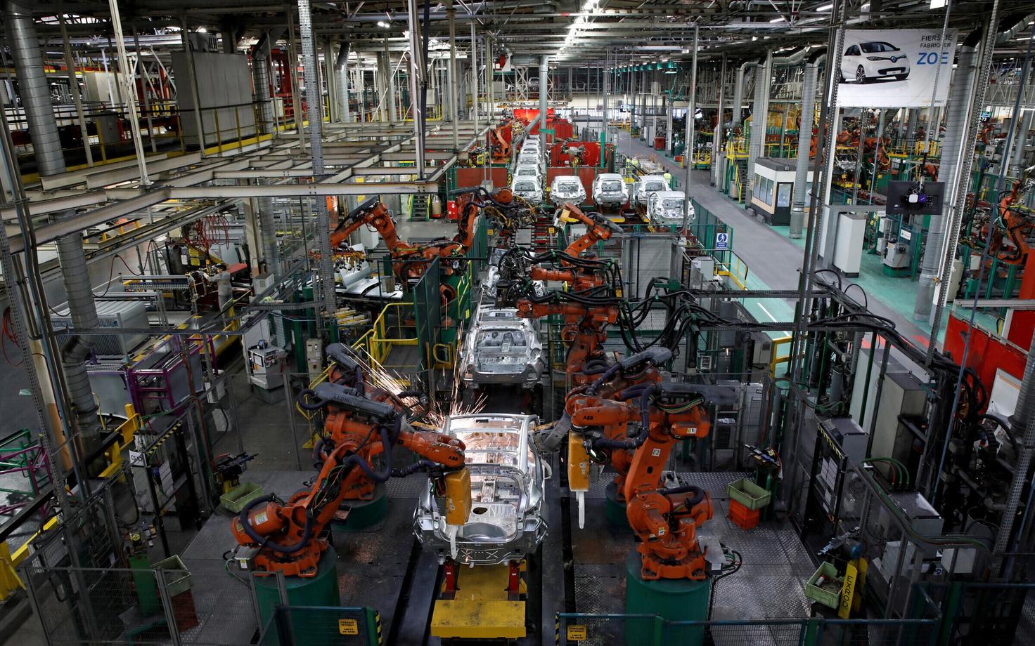 Renault' tehas Pariisi lähistel.