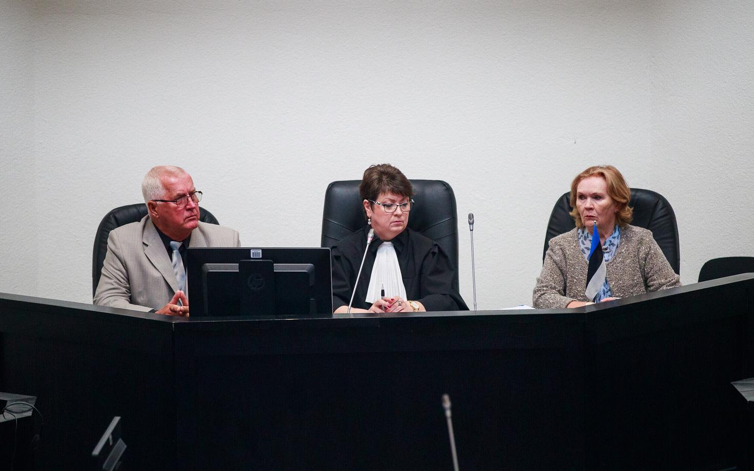 Judge Anne Rebane at Harju Court earlier this week.
