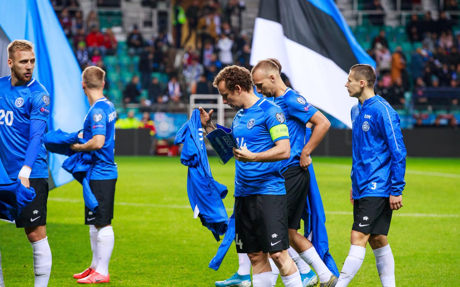 Сборная Эстонии по футболу.