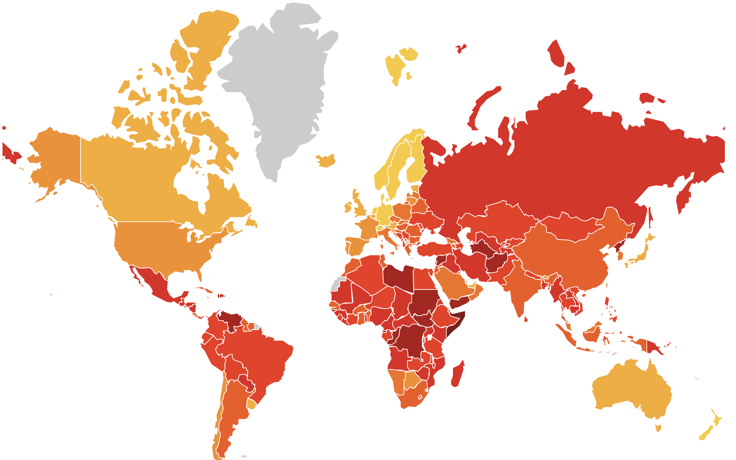 Transparency International's 2019 rankings.
