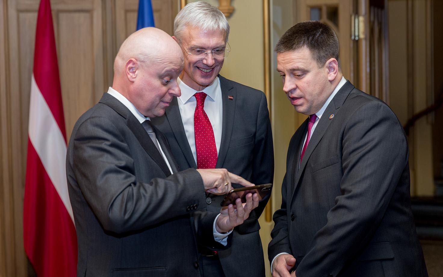 Balti peaministrite kohtumine. Skvernelis, Karinš, Ratas.