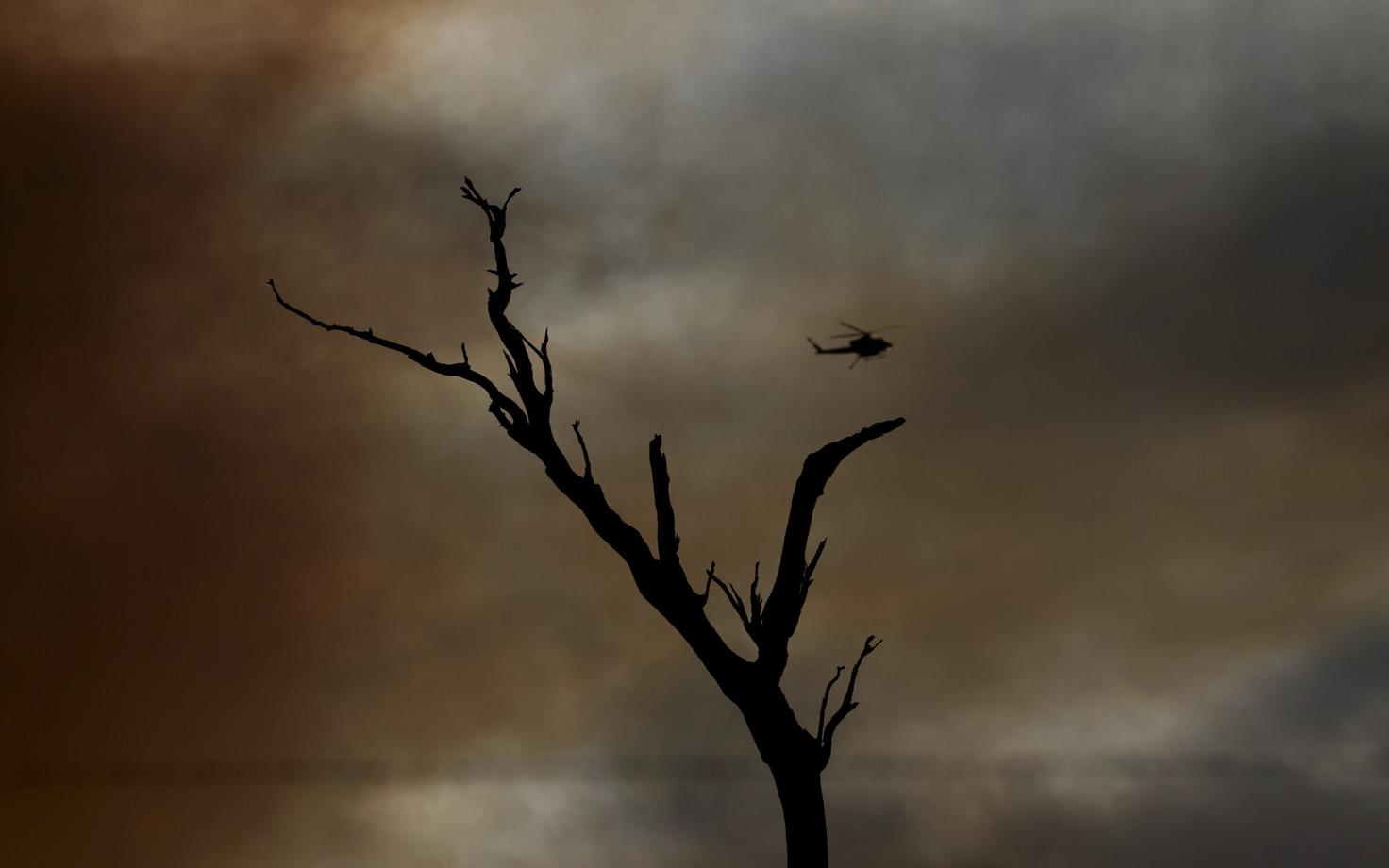 Põleng ja päästekopter Canberra lähistel.