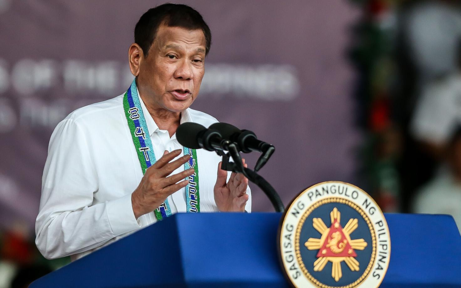 Filipiinide president Rodrigo Duterte.