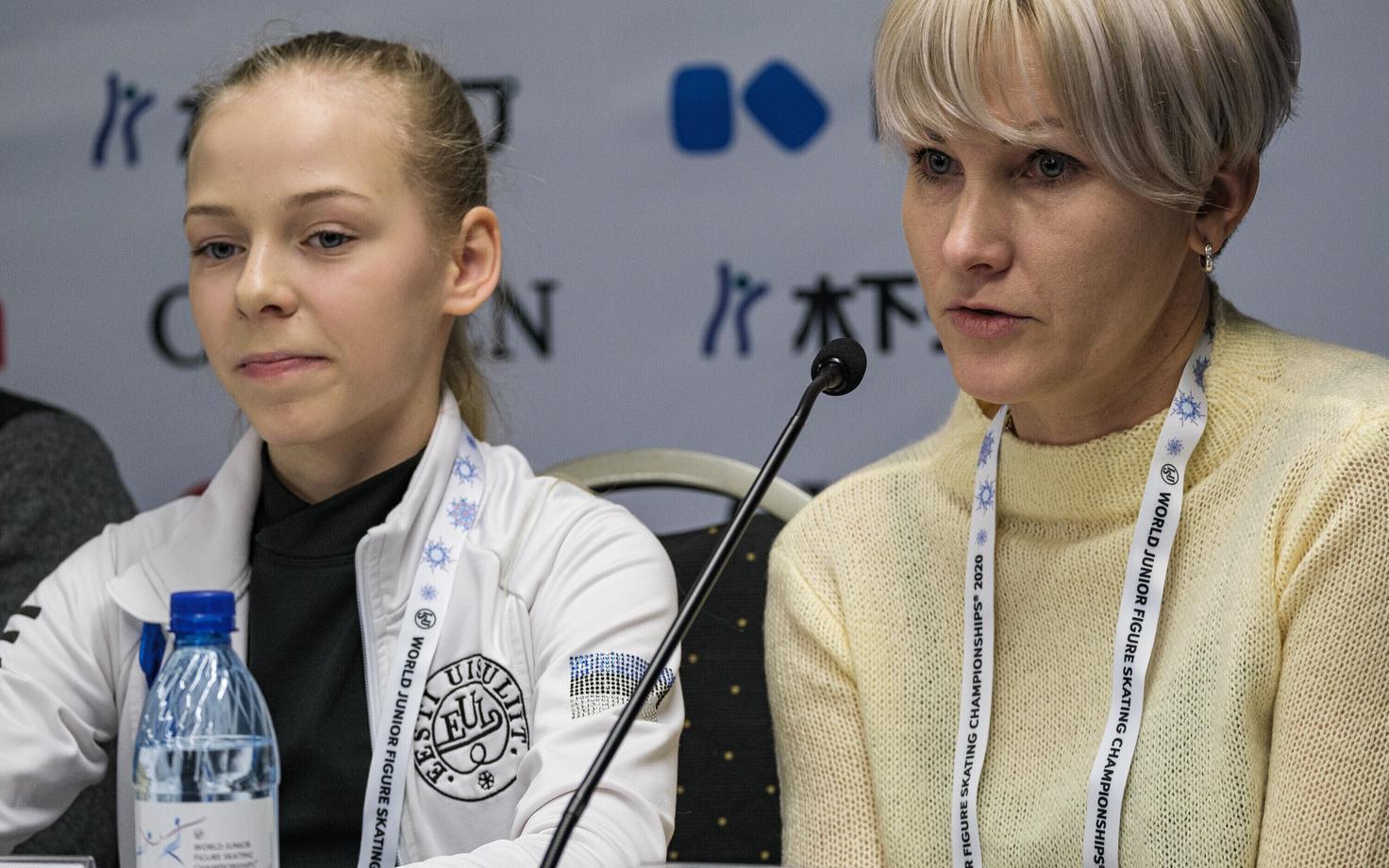 Нина Петрыкина и ее тренер Светлана Варнавская.