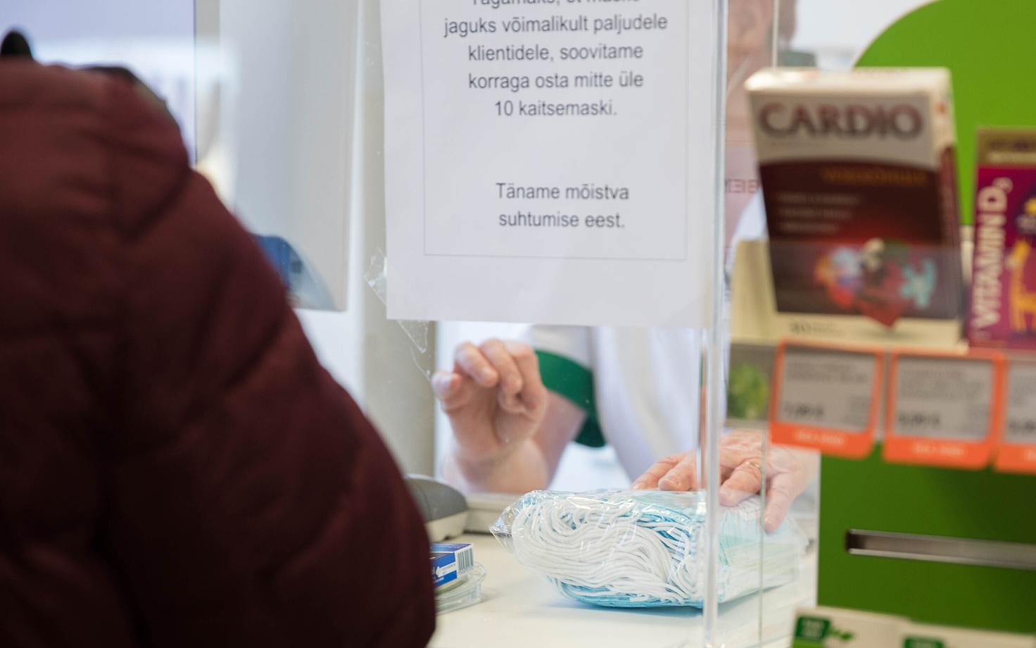 Maskimüük BENU apteegis