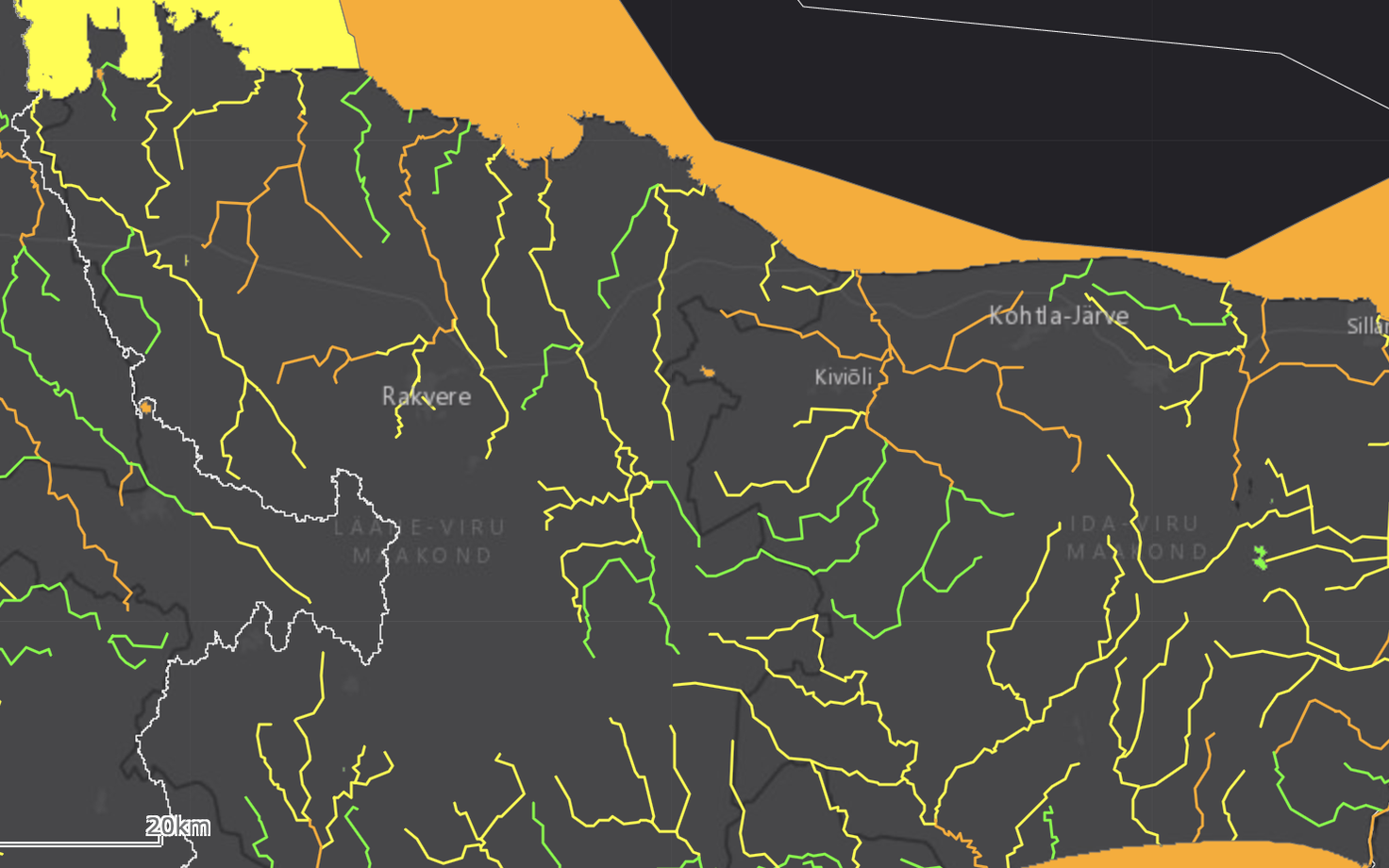 Viru alamvesikonna pinnaveekogumid ja nende seisund