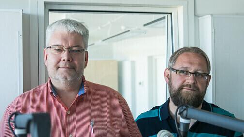 Anvar Samost (right) and Toomas Sildam, hosts of