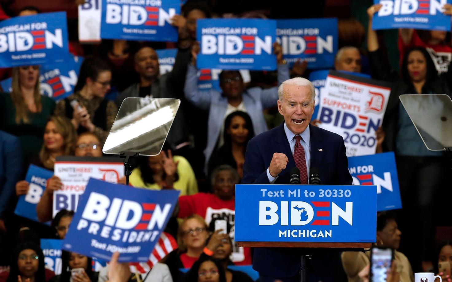 Joe Biden valimisüritusel.