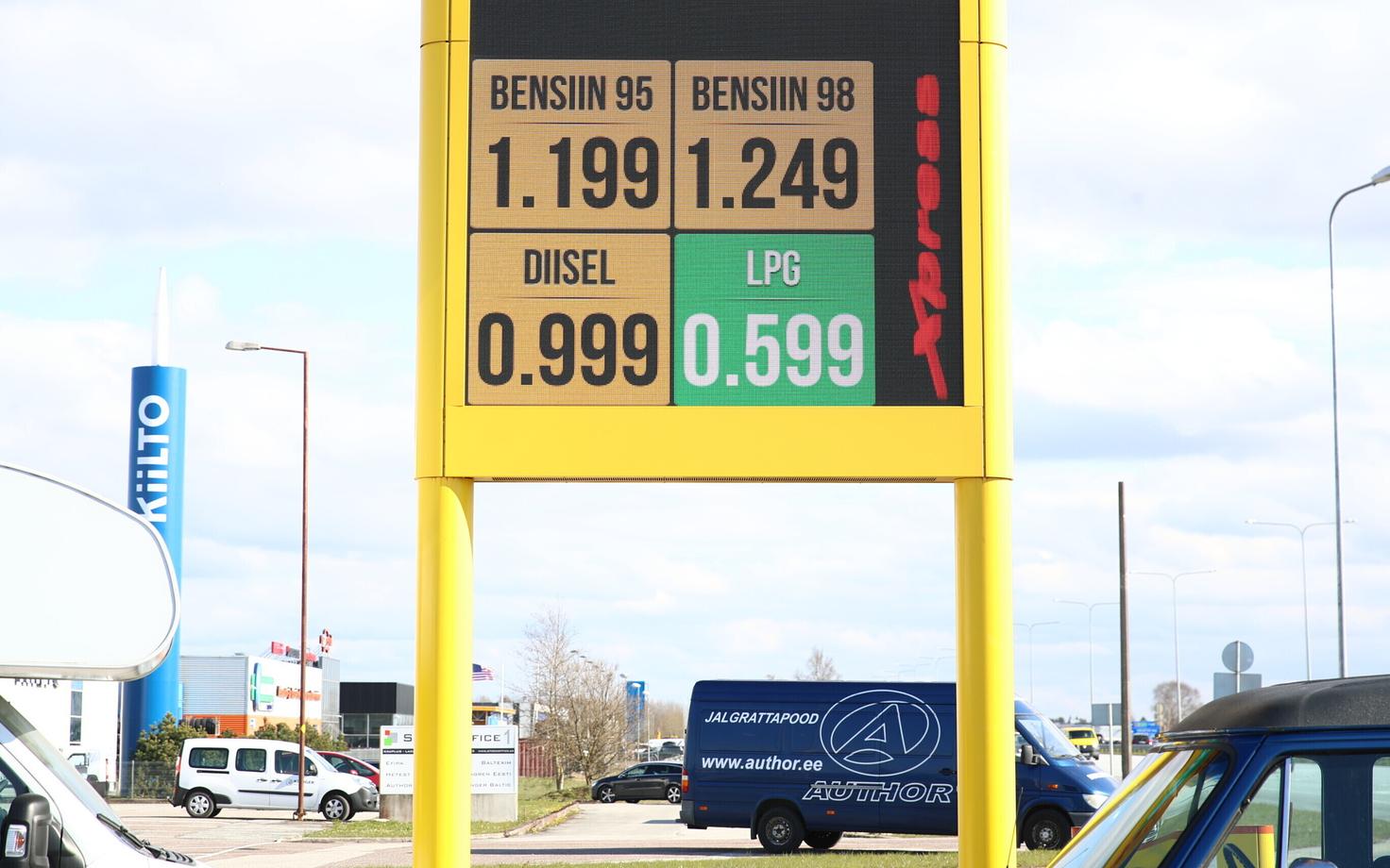 Diislikütuse hind Olerexi tanklas 30. aprillil