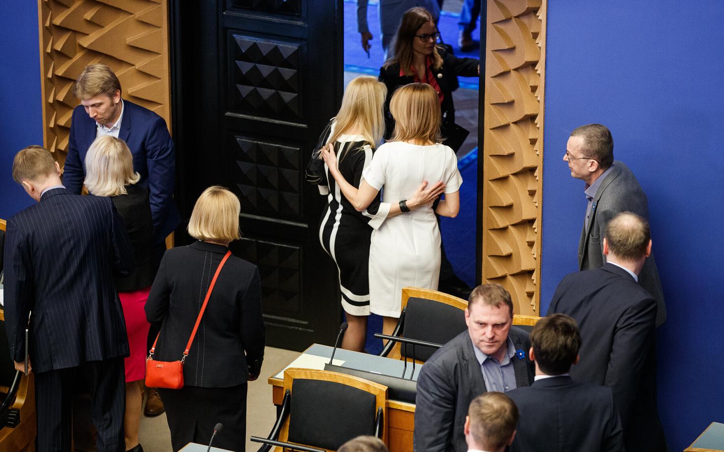 MPs in the Session Hall at the Riigikogu. Photo is illustrative.
