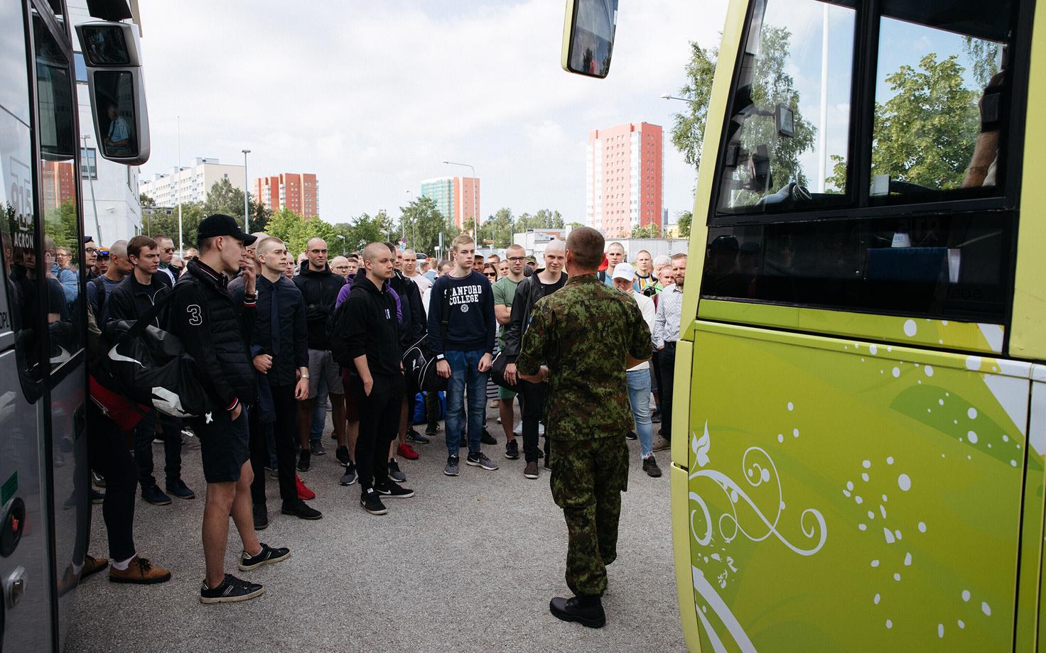 Conscripts at Mustamäe in 2019.