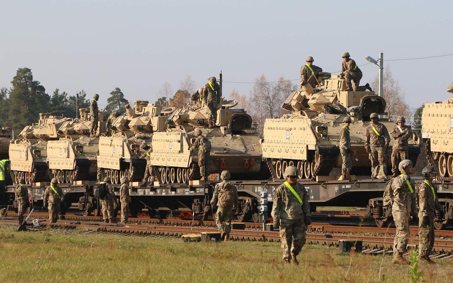 Tankid Abrams Leedus möödunud aasta oktoobris.