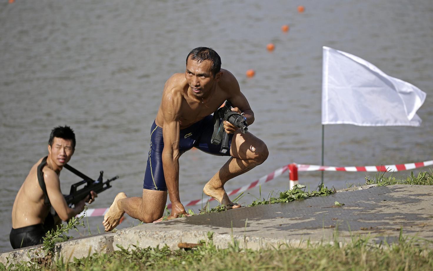 Hiina sõjaväelased Venemaal korraldatud sõjaväelaste võistlusel.