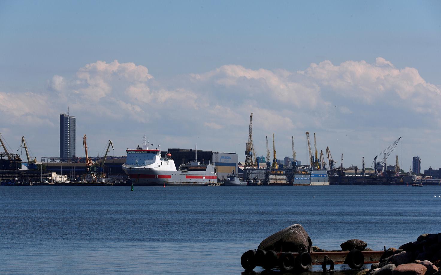Klaipeda sadam.