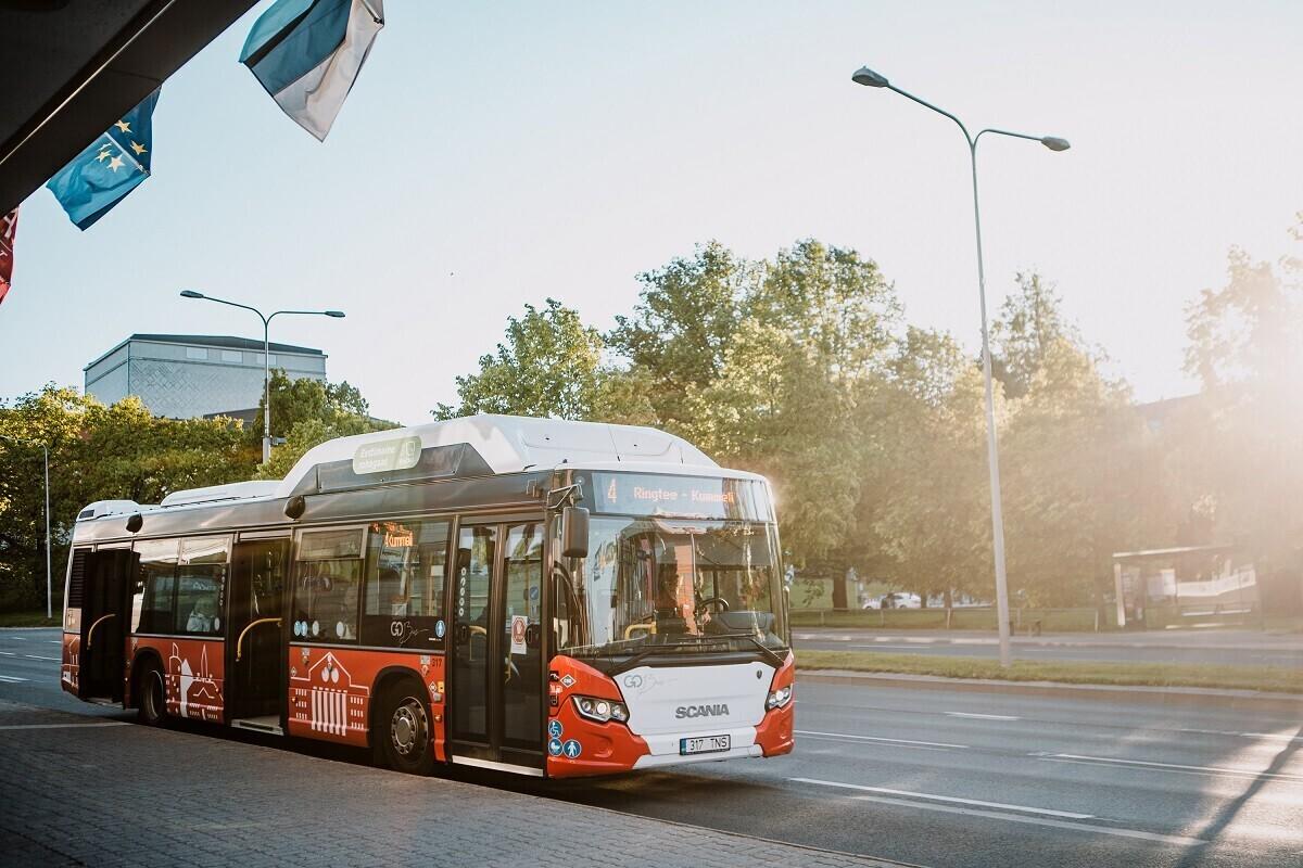 A bus in Tartu.